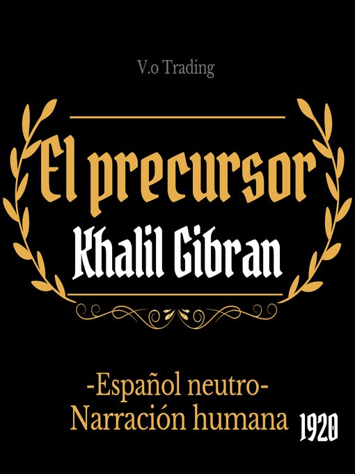 Title details for El precursor by Khalil Gibran - Available